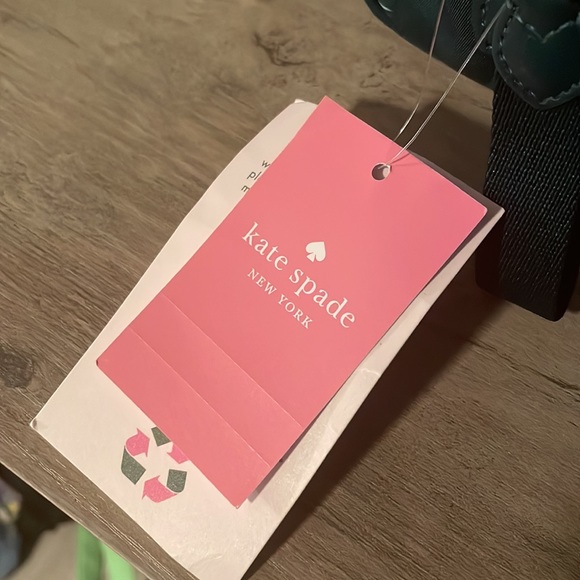 NWT Kate Spade Chelsea monstera leaves small bag, green - Picture 7 of 10